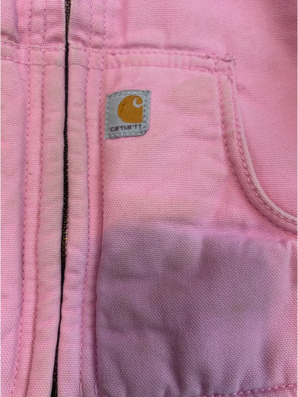 Carhartt Girls Pink Sherpa Lined Jacket 2T